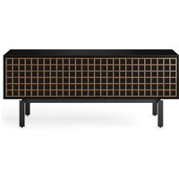 BDI Interval 7247 66" Media Cabinet, Ebonized Ash/Natural Walnut