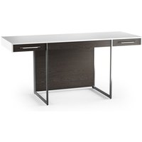 BDI Format 6301 Desk, Charcoal Stained Ash / Satin White