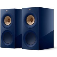 KEF R3 Meta Bookshelf Speakers, Indigo with Terminated AudioQuest Rocket 11 Speaker Cables