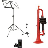 pTrumpet Kunststoff-Trompete Rot Set