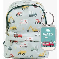 Personalisierbarer Mini-Rucksack Fahrzeuge - A Little Lovely Company