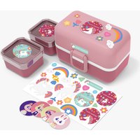 Personalisierbare rosa Brotdose – Monbento