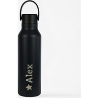 Personalisierte Flasche - Runbott 600 ml in Schwarz