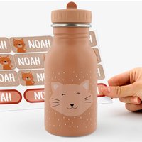 Personalisierbare Flasche Mrs. Cat für Kinder