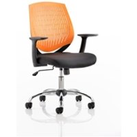 Dura Task Operator Chair Orange With Arms - OP000019