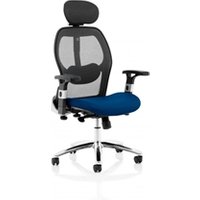 Sanderson II Mesh Back Chair Bespoke Colour Seat Stevia Blue KCUP1359