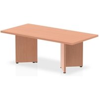 Impulse 1200mm Coffee Table Beech Top Arrowhead Leg I003415