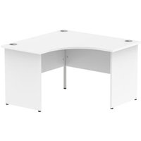 Impulse 1200mm Corner Office Desk White Top Panel End Leg MI000406