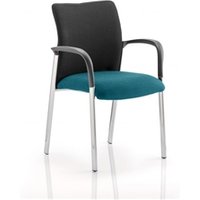 Academy Black Fabric Back Kingfisher Colour Seat With Arms - KCUP0031