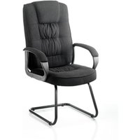 Moore Visitor Cantilever Black Fabric With Arms - KC0149