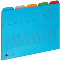Oxford Ultimate Tabbed Folder 240gsm Mediumweight Reinforced Manilla