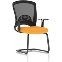 Astro Visitor Cantilever Leg Mesh Chair Bespoke Colour Seat Senna