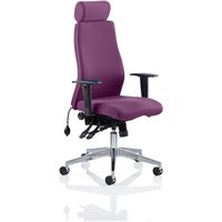 Onyx Ergo Posture Chair With Height Adjustable Arms With Headrest