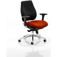 Chiro Plus Posture Chair Pimento Colour Seat With Arms -