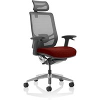 Ergo Click Mesh Back With Headrest Bespoke Colour Seat Ginseng Chilli