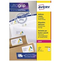 Avery Laser Address Label 99.1x38.1mm 14 Per A4 Sheet White (Pack 3500 Labels) L7163-250 - Address Labels - Laser Printer Labels
