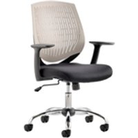 Dura Task Operator Chair Grey With Arms - OP000017