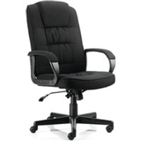 Moore Executive Chair Black Fabric With Arms - EX000043