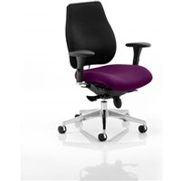 Chiro Plus Posture Chair Purple Colour Seat With Arms - K