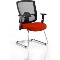 Portland Cantilever Bespoke Colour Seat Tabasco Orange KCUP0468