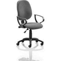 Eclipse Plus I Lever Task Operator Chair With Loop Arms Charcoal