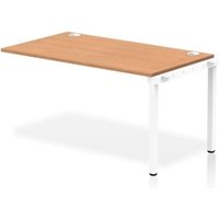 Impulse Bench Single Row Ext Kit 1400 White Frame Office Bench Desk
