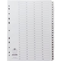 Concord Classic Index 1-100 Mylar-reinforced Punched 4 Holes 150gsm A4