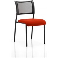 Brunswick Black Frame Without Arms Bespoke Colour Seat Tabasco Orange