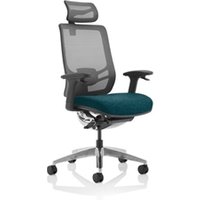 Ergo Click Mesh Back With Headrest Bespoke Colour Seat Maringa Teal
