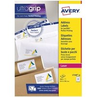 Avery White 63.5 x 38.1 mm Self Adhesive Laser Address Labels - 21 Per Page - 40 Sheets (L7160-40)