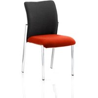 Academy Black Fabric Back With Pimento Colour Seat Without - KCUP0044