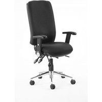 Chiro High Back With Height Adjustable And Folding Arms Black KC0001