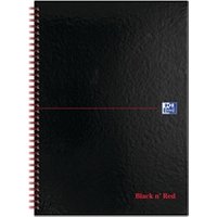 Black n Red Book Wirebound 90gsm Ruled Indexed A-Z 140pp - 100080232