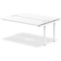 Impulse Bench B2B Ext Kit 1600 White Frame Office Bench Desk White