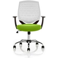 Dura With Arms White Back Bespoke Colour Seat Myrrh Green KCUP1707
