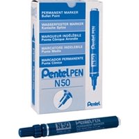 Pentel N50 Permanent Marker Bullet 4.3mm Tip 2.2mm Line Blue Ref N50-C