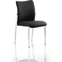 Academy Visitor Without Arms Black Fabric Back Black Seat BR000004