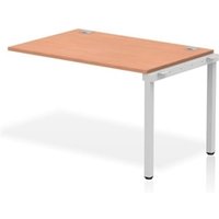 Impulse Bench Single Row Ext Kit 1200 Silver Frame Office Bench Desk