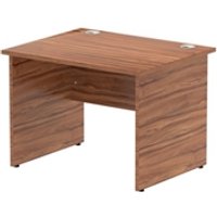 Impulse 1000 x 800mm Straight Office Desk Walnut Top Panel End Leg