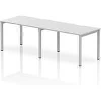 Evolve Plus 1200mm Single Row 2 Person Office Bench Desk White Top