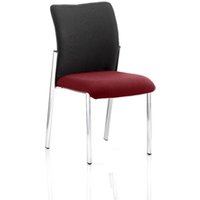 Academy Black Fabric Back With Chilli Colour Seat Without - KCUP0046
