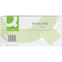 Q-Connect DL Envelopes Window Peel/Seal 100gsm White Pk 500- KF03000