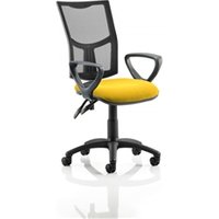 Eclipse II Lever Task Operator Chair Black Mesh Back With - KCUP1021