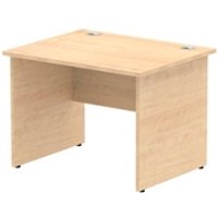 Impulse 1000 x 800mm Straight Office Desk Maple Top Panel End Leg