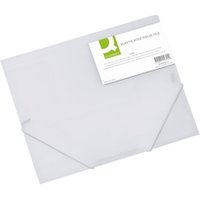 Q-Connect A4 Elasticated Folder Polypropylene Clear (KF02315)