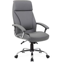 Penza Executive Grey Leather Chair - EX000195