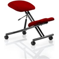 Kneeling Stool Black Frame Bespoke Colour Bergamot Cherry KCUP1290