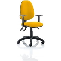 Eclipse Plus III Lever Task Operator Chair With Height Adjustable Arms