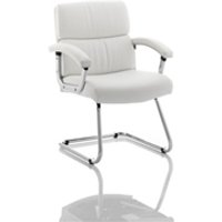 Desire Cantilever Boardroom and Visitor Chair White with Arms