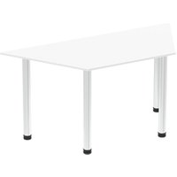 Impulse 1600mm Trapezium White Top Chrome Post Leg I003605